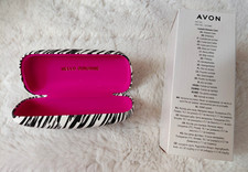 Avon Isabella Hartschalen-Brillenetui Zebra Tierdruck Pink/Schwarz/Wei&szlig; PU
