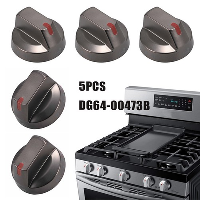 #ad 5Pcs Fit Samsung Range Black Oven Gas Stove Switch Knobs Replacement DG64 00473B $23.99