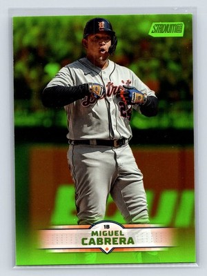Miguel Cabrera 2025 Stadium Club #55 Lime Green Detroit Tigers C34
