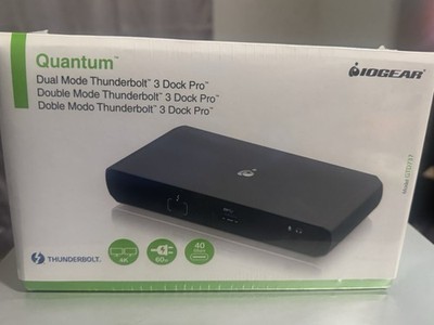 IOGEAR Quantum Dual Mode Thunderbolt 3 Dock Pro Station with 60W Charging