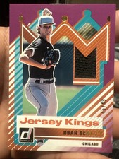 2025 Donruss Baseball Jersey Kings Patch Noah Schultz Purple /49 SP