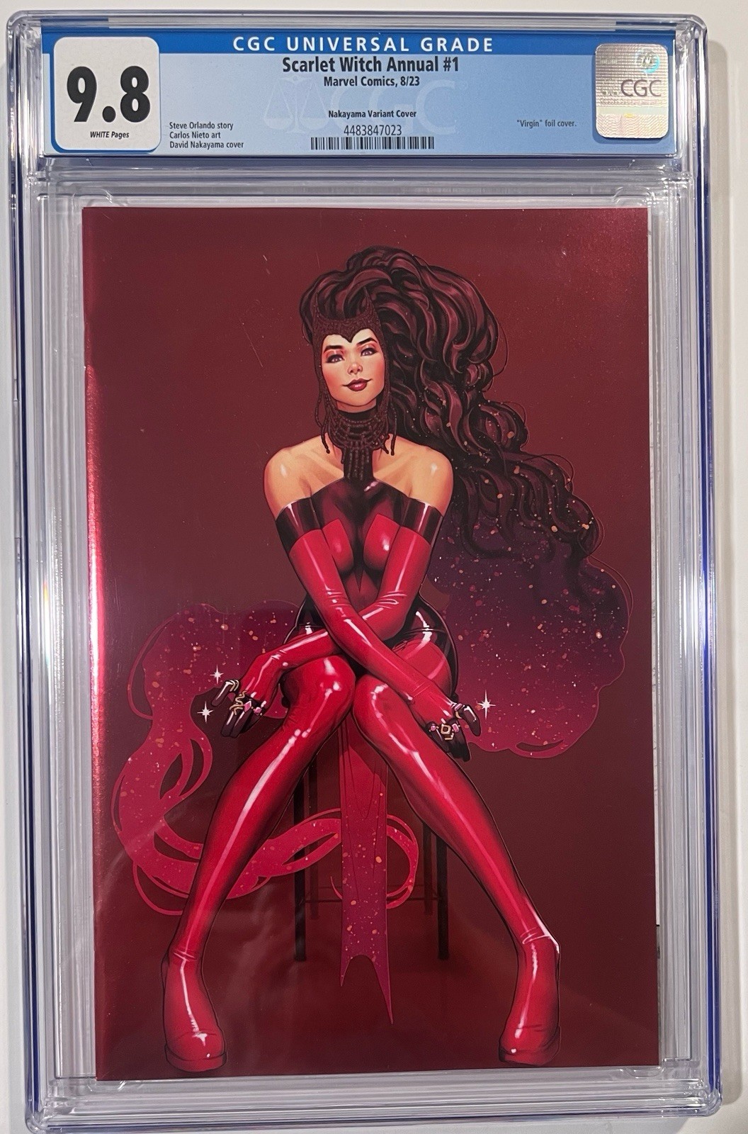Scarlet Witch Annual # 1 2023 Nakayama Virgin FOIL Variant CGC 9.8 Comic Book!💥