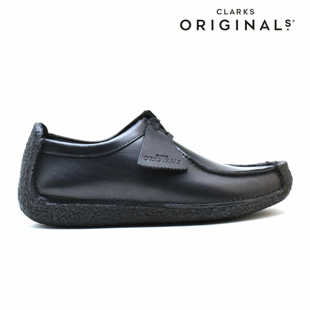 Clarks Natalie Black Leather Shoes Standard Genuine Leather, Men's
