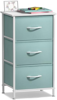 Sorbus Nightstand with 3 Drawers - Bedside Furniture & Accent End Table Chest