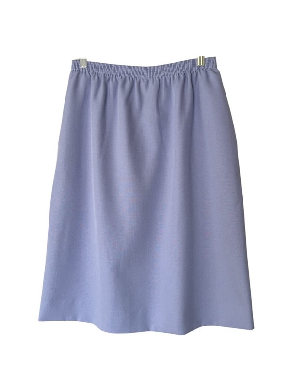 Graff Women's Size 14 Petite Straight Casual Midi Skirt Light Purple Vintage