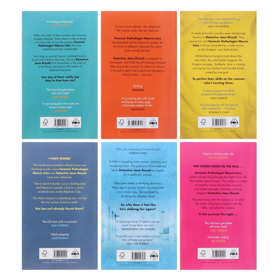 Rizzoli & Isles Series (Book 1-6) 6 Books Set - Fiction - By Tess Gerritsen - Image 3 of 4