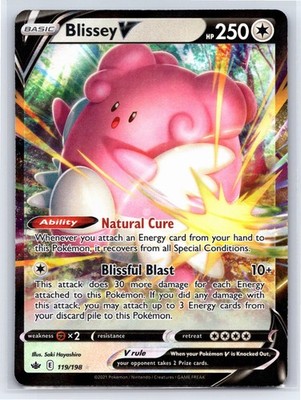 Blissey V  119/198 - Pokemon Chilling Reign - Ultra Rare - NM