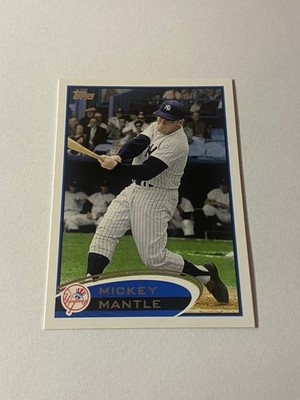 2012 Topps #7B Mickey Mantle ERR/3B listed twice on stat line