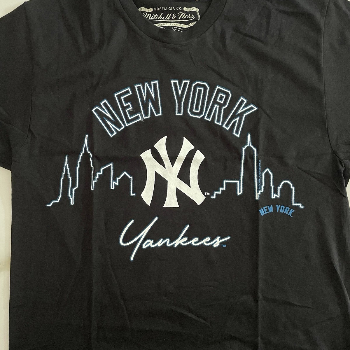 MITCHELL&NESS ヤンキース MLB ネオン グラフィック Tシャツ Mitchell & Ness Mens New York Yankees MLB NYC Neon Yankees