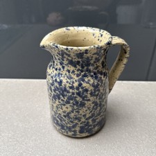 Moira Pottery England Glazed Sponge ware Pitcher Collectible Farmhouse Decor VGC
