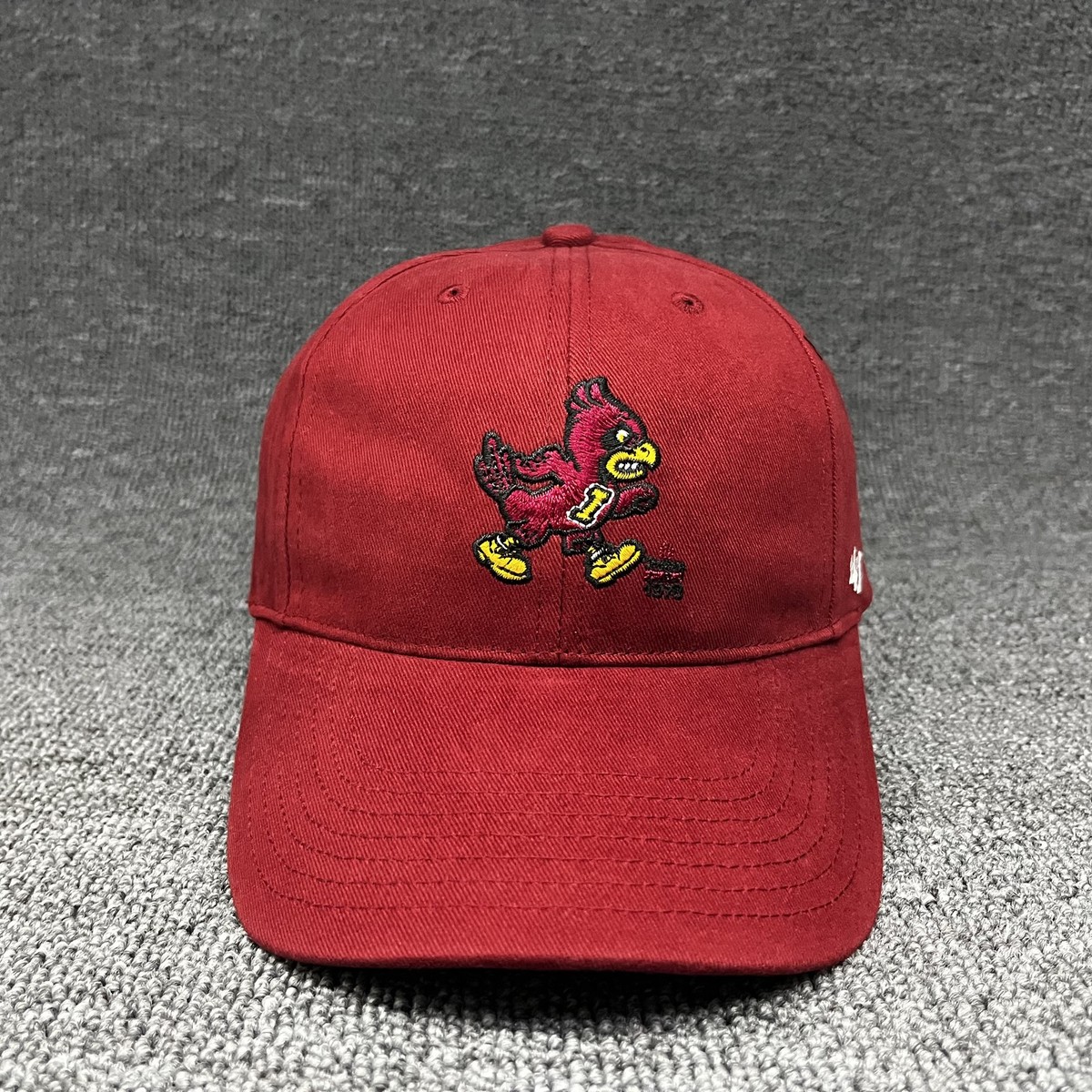Iowa State Cyclones '47 Brand Clean Up Hat Adjustable Cardinal Mascot Cy Cap
