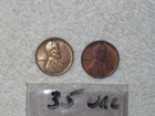 1935 LINCOLN CENT UNCIRCULATED X 2  BN