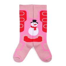 Kids Ski Socks Thermal Warm Snowboard Socks Pink Size S