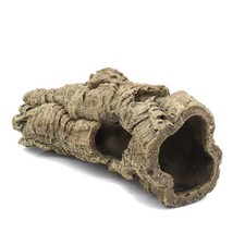 Reptile Terrarium Hideout Decor, Resin Wood Hide Decor for Reptiles, Fish, Amphi