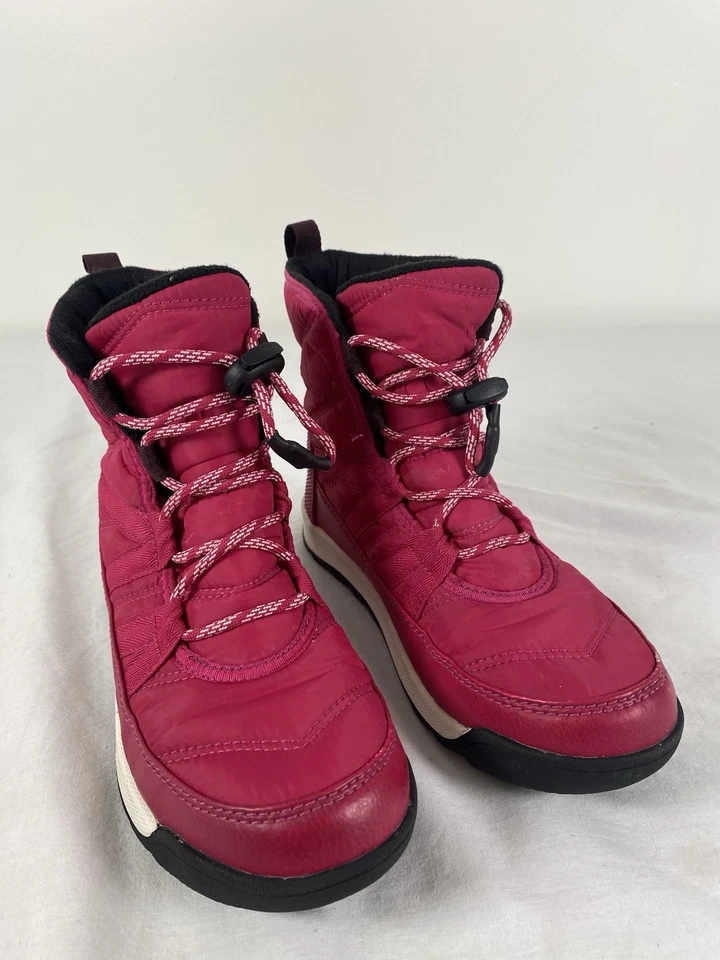 Niñas Botas SOREL Niños Talla 3 Rosa Whitney II Invierno Usadas en Excelente Condición Foto 3 de 4