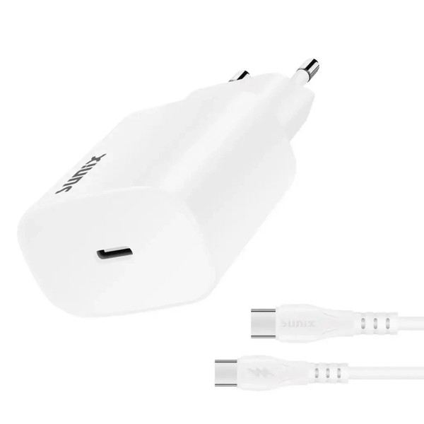 Sunix S40 LadegeräT 25W Usb C SchnellladegeräT Netzteil + Usb C Kabel-image