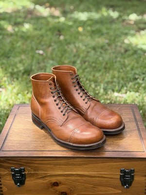 Viberg Navvy Boot Viberg Size 8.5E Horween Charcoal Cypress New Unworn VIBERG HORWEEN COLOR 8 Tumbled Shell Cordovan Lined Plain  main image 3