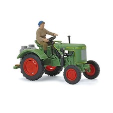Busch 54154 Fendt F 15 Dieselross mit Bäuerin und Milchkannen 1:87