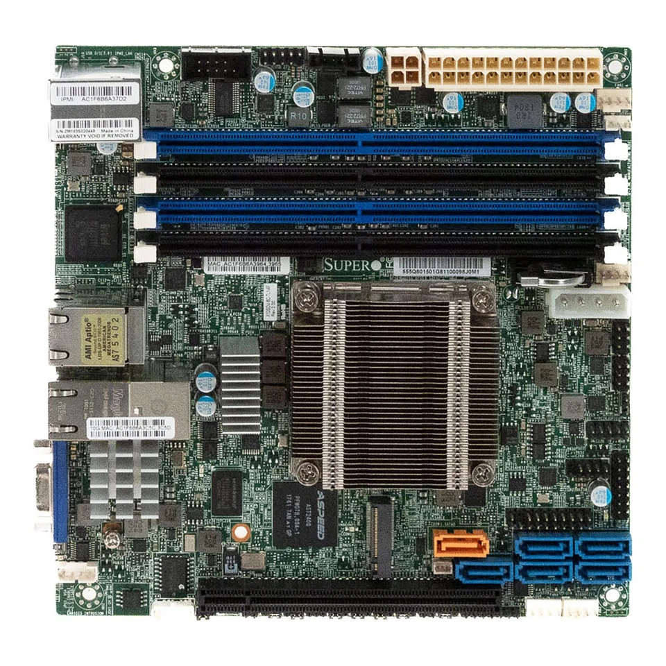 Carte Mère Supermicro X10SDV-6C-TLN4F Intel Xeon D-1528 DDR4 4 Slots mini ITX - Photo 2/2