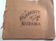 RARE University of Nebraska Lincoln UNL Antique Photo Booklet Black White