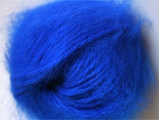 AZUL REAL 1 Madeja Galler BELANGOR 100% ANGORA Piel de Conejo ULTRA SUAVE Hilo de Lujo