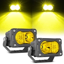 2x 3 Led Driving Lights Fog Ditch Pods Off Road For Jeep Pickup Utv Atv Amber 2x 3 Led Driving Lights Fog Ditch Pods Off Road For Jeep Pickup Utv Atv Amber