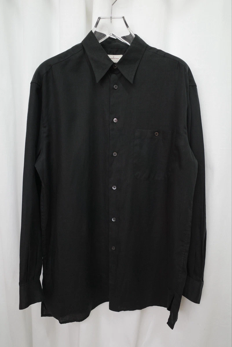 Ermenegildo Zegna Long Sleeve Linen Casual Button-Down Shirts for