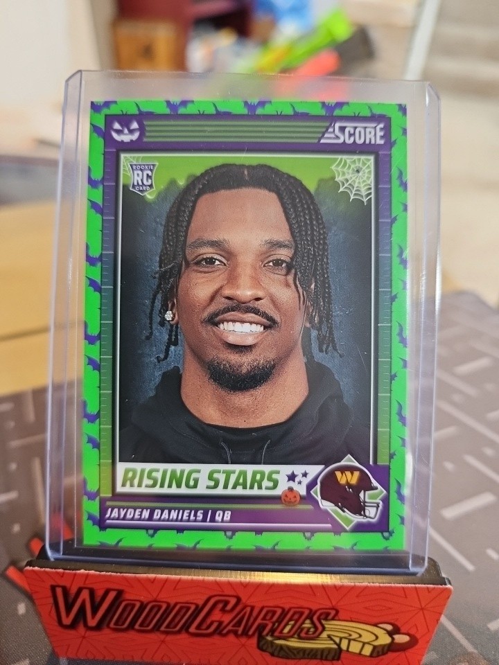 2024 Jayden Daniels RC Panini Score-A-Treat - Rising Stars #26 Green Bats Rookie