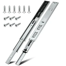 1 Pair | Soft Close Drawer Slides 22 inch HBL’ Heavy Duty Cabinet Drawer Slid...
