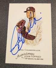 Joba Chamberlain Autograph Signed 2008 Topps Allen & Ginter's New York Yankees