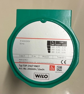 Wilo Zirkulationspumpe Pumpenmotor TOP-Z40/7 RMOT 2046684