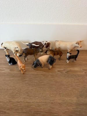Schleich Farm Animal Toy Lot Used