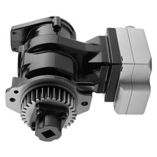 Brake Air Compressor Assembly for Cummins ISX15 QSX15 3689649NX Heavy Duty Black