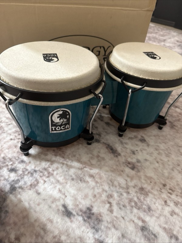 Toca Percussion Toca Synergy Bongo Set Blue 7x7
