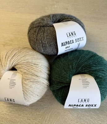 3x 100g Sockenwolle 4-fach, Lang Yarns, Alpaca Soxx, Easywash