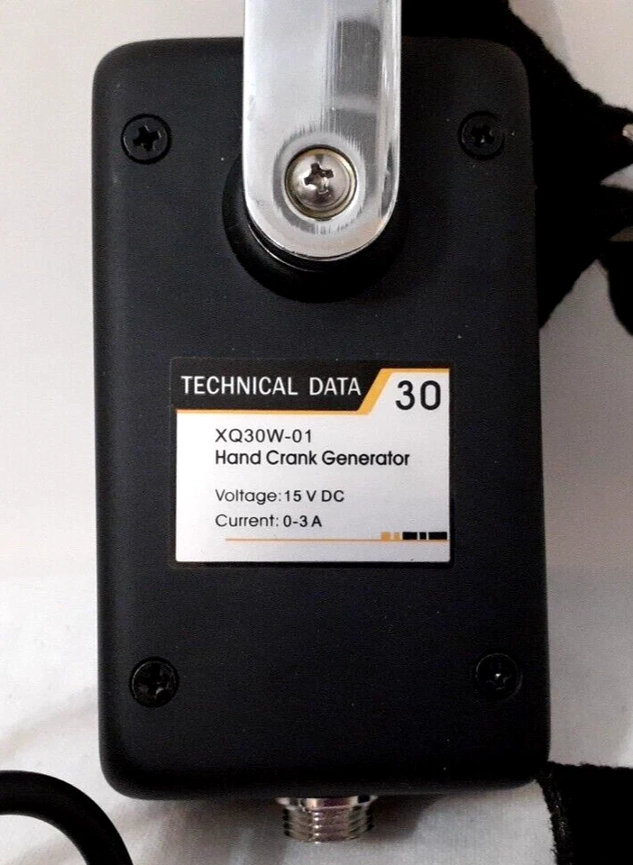 Technical Data 30w 15v 0-3A Hand Crank Emergency Generator New In Box  - Image 3 of 4