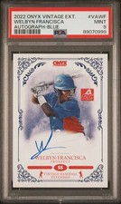 2022 Onyx Extended AUTO Blue Ink WELBYN FRANCISCA Minnesota Twins PSA 9 MINT