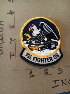 USAF 1st Fighter Squadron patch 4/22/25