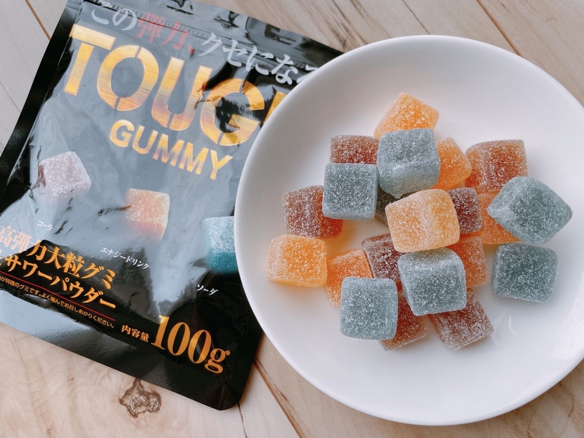 Japanese TOUGH Gummy Cola Energy Soda Sour Flavors Candy Sweet