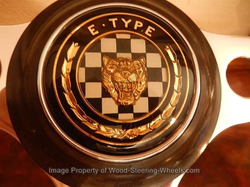 Jaguar E-Type XKE Serie 1 Wood Steering Wheel 16" Orig. Horn Button Unused NOS - Picture 9 of 24