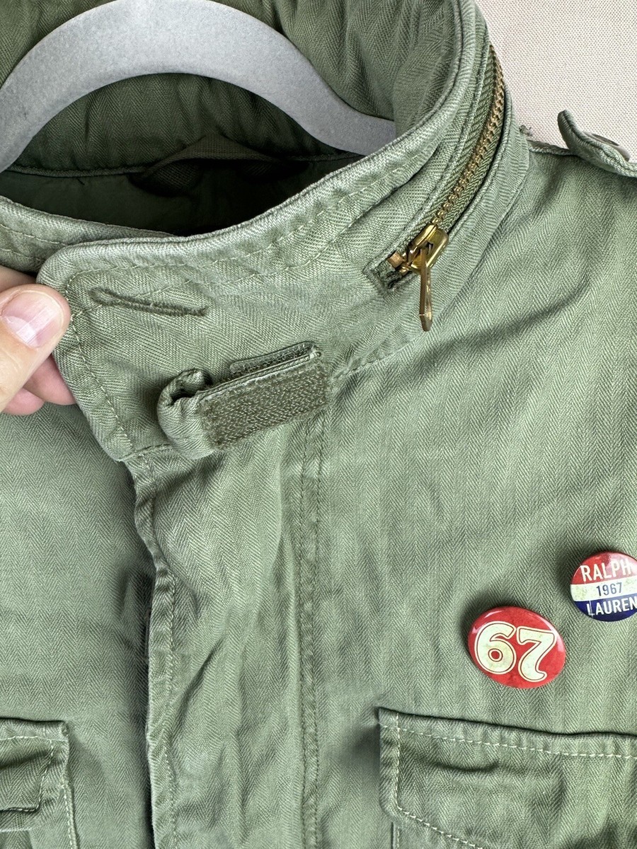Ralph Lauren ミリタリージャケット M Polo Ralph Lauren M-67 Peace Military Field Jacket Combat Green