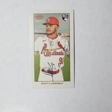 2024 Topps T206 Online Exclusive - Victor Scott II, Cardinals RC Mini Base Back