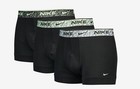MENS NIKE EVERYDAY COTTON STRETCH TRUNKS SHORTY 3 PACK BOXERS UK S M L NEW BLACK