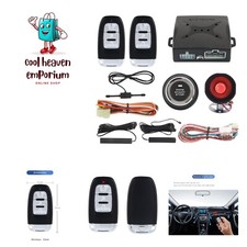 Smart Key PKE Passive Keyless Entry Car Alarm System Push Start Button Remote...