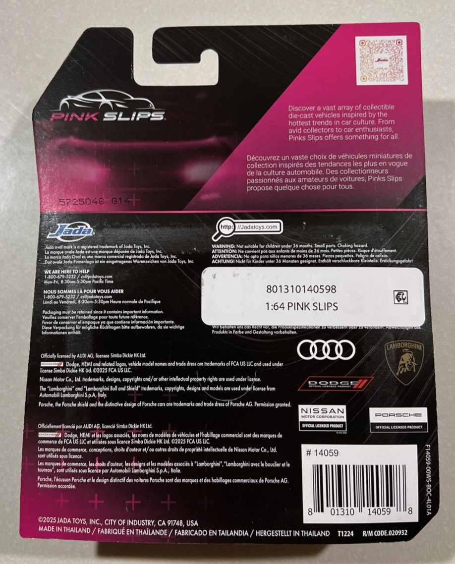 ランドスケープス　P-MODEL NEW 2025 JADA PINK SLIPS Lamborghini Aventador SV Roadster 1