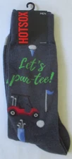 HOT SOCKS MEN'S LET'S PAR-TEE BLUE GOLF SOCKS - NWT