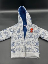 Marvel Spiderman Zip Up Hoodie Fleece Toddler Size 4T