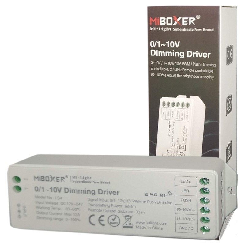 Dimmer driver per strisce led input DC 12V 24V dimmera da 0 a 100%