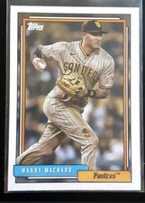 2021 Topps Update Series 1992 Topps Redux Manny Machado #T92-40 Insert SD Padres