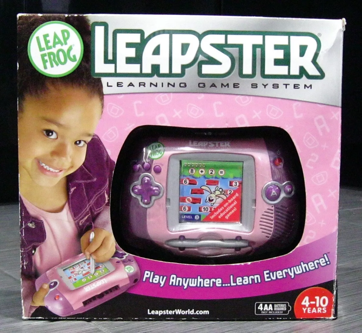 Video Game Portátil com Jogos Educativos para Crianças de 4 a 8 Anos,  LEAPFROG, Rosa - Dular